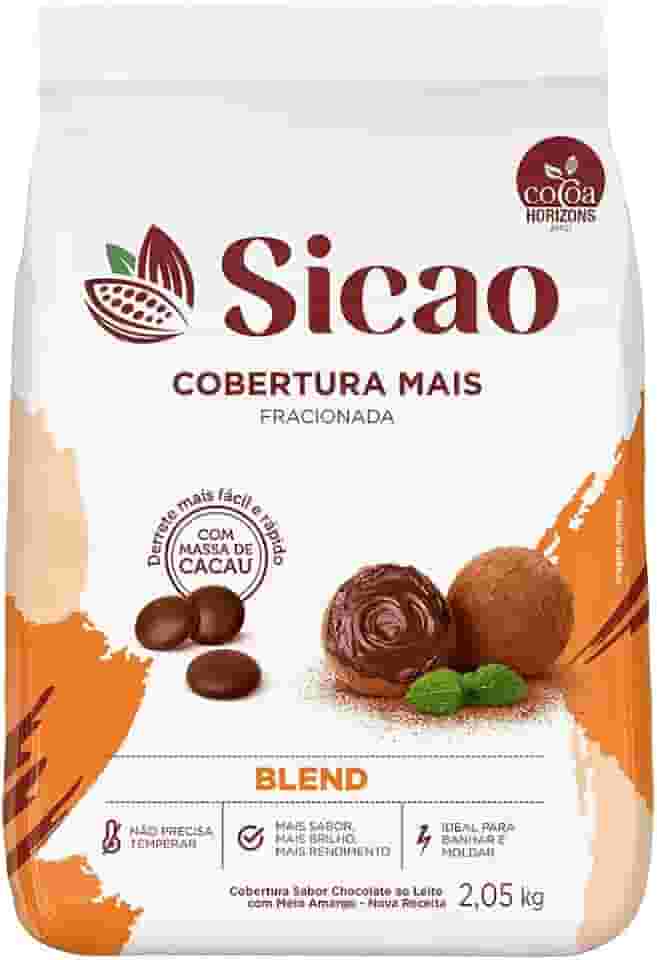 Cobertura Fracionada Gotas Chocolate Blend 1,01kg - Sicao Mais