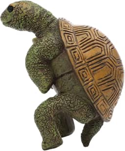 Generic Estátua de tartaruga pendurada para vaso de flores, decoração para cerca, Dobrando