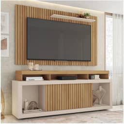 Rack Com Painel Para Tv até 65 Polegadas Life Marrom Caemmun