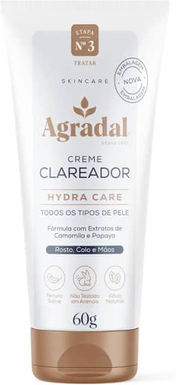 Agradal Creme Clareador Facial Hydra Care 60G