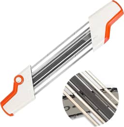 Afiador de motosserra 2 em 1 para corrente de serra LP de 3/20.3 cm - 5/32' (4,0 mm), ferramenta de afiação de serra de corrente de arquivo fácil, kit de afiação de acessórios de motosserra