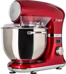 Oster Batedeira Planetária Digital, Bowl Inox, 5L, 220V, Vermelha, 1000W, OBAT911