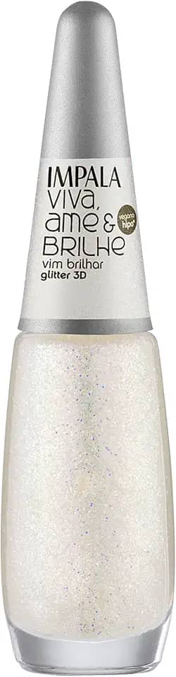 ESMALTE IMPALA VIVA AME E BRILHE GLITTER 3D VIM BRILHAR COMERCIAL