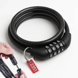 Cadeado para Bicicletas Bike com Senha Numérica 4 Dígitos Trava de Segurança Para Bike Motos Com Cabo de Aço Reforçado 100cm Premium