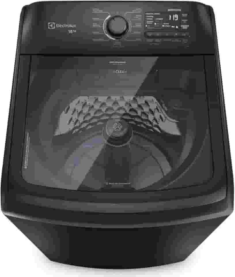 Máquina de Lavar Electrolux 18Kg Preta Expert Tripla Filtragem e Jatos Poderosos (LEB18) - 127V (127 Volts)