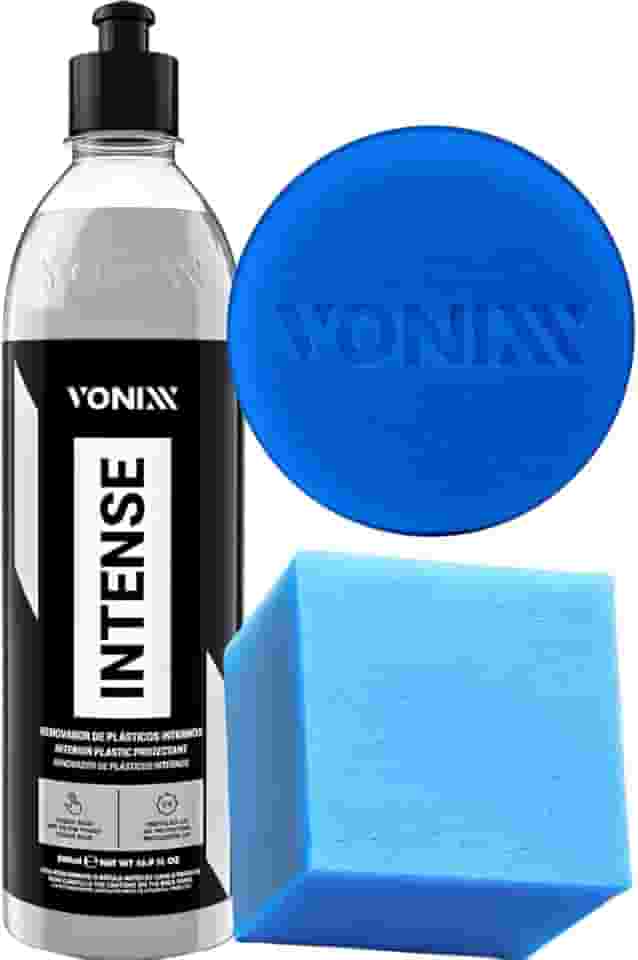 Kit Revitalizador Renovador Restaurador de Plasticos Intense Vonixx + Aplicador de Espuma