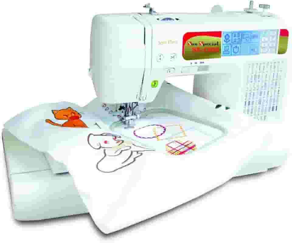 Sun Special Máquina de Bordar Doméstica Ss-1300 Bivolt Prata