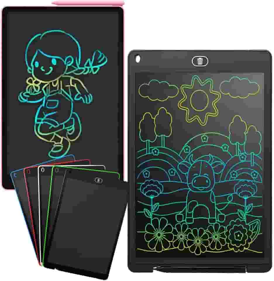 Lousa Mágica Tablet Infantil Criança LCD 12 Grande Colorida Recarregável com USB Lousa Mágica Infantil Digital Tablet Escrita Para Desenho Cores Variadas Premium