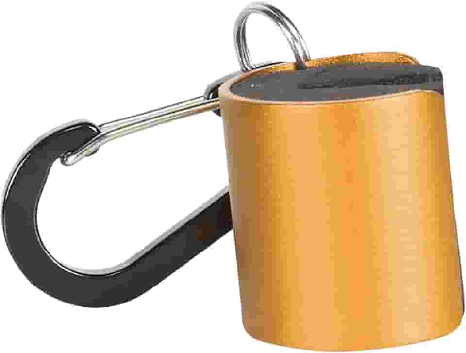 menolana Suporte de vara de pescar suporte de vara de pesca com chaveiro braçadeira de vara de pesca para pesca com mosca wearable clipe de vara de pescar, Ouro