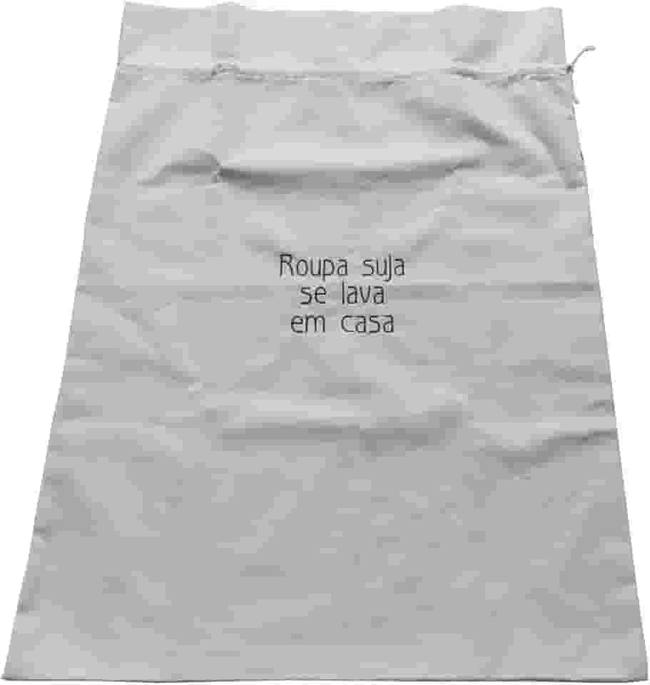 Saco Para Roupa Suja Viajem Mala Algodão Sacola Fechada