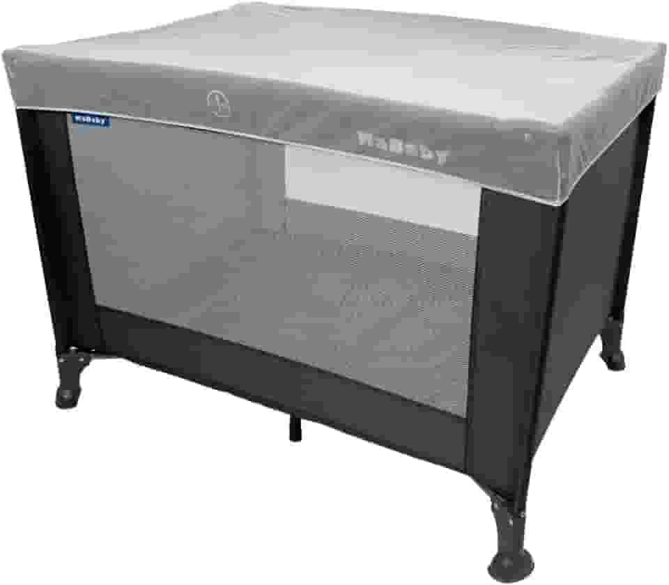 Berço Portátil Infantil Cercado Desmontável Com Mosquiteiro Adventure Cinza Kababy