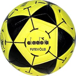 Bola de Futvolei, Diadora Pro, PU, Elite-R, Amarelo Neon, Futebol e Magia