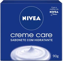 NIVEA Sabonete em Barra Creme Care 90g - Sabonete hidratante, com o melhor de NIVEA Creme, pele macia e hidratada, com espuma cremosa, contém Eucerit