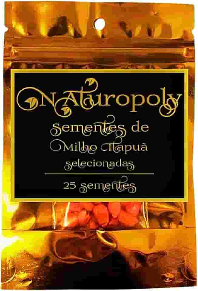 25 Sementes Milho Itapuã Para Cultivo Em Casa Naturopoly Jardim Horta Hortaliça Quintal Plantio