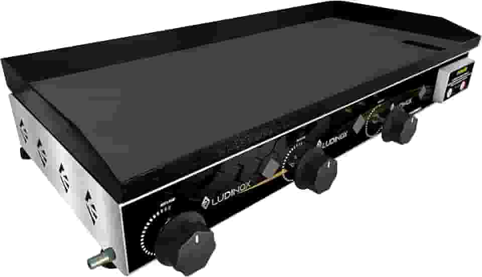 Chapa Chapeira Lanches 3mm em INOX Ludinox Comercial 80x40 Premium