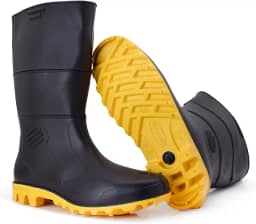 Bota Masculina Plastica Estilo Galocha Para Dias Chuvosos Para Limpeza Faxina Antiderrapante Super Leve Numeração Especial