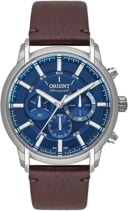 Relógio Orient Masculino Ref: Mbscc055 D1nx Cronógrafo Prateado