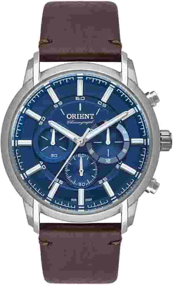 Relógio Orient Masculino Ref: Mbscc055 D1nx Cronógrafo Prateado