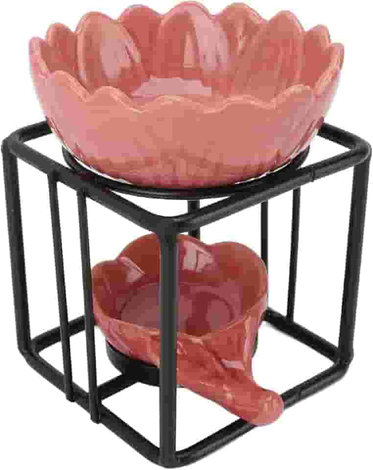 Queimador de óleo essencial, difusor de óleo cerâmico derretido, vela vintage, aquecedor de aromaterapia para decoração de quarto de casa