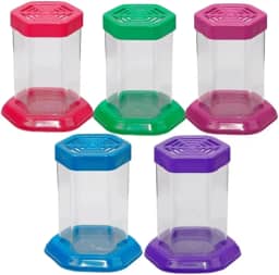 Aquário para Peixe Betta com Tampa – Beteira Sextavada em Acrílico 1L (Preta)