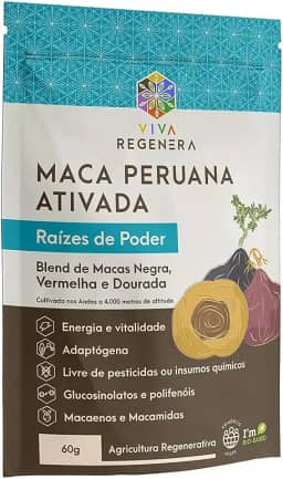Maca Peruana Ativada - Raízes de Poder Viva Regenera 60 g