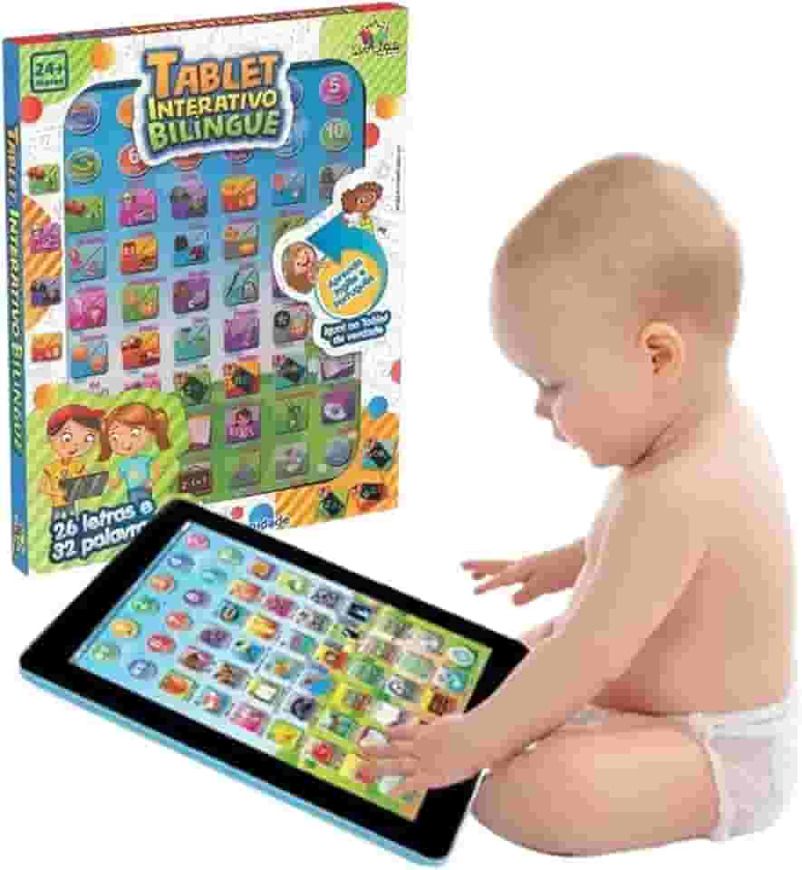 Tablete Interativo Infantil Bilíngue Educativo Para Crianças