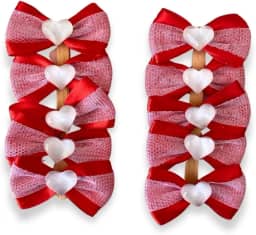 Laço Pet Luxo Red Love (Vermelho) – Pacote com 10 Unidades