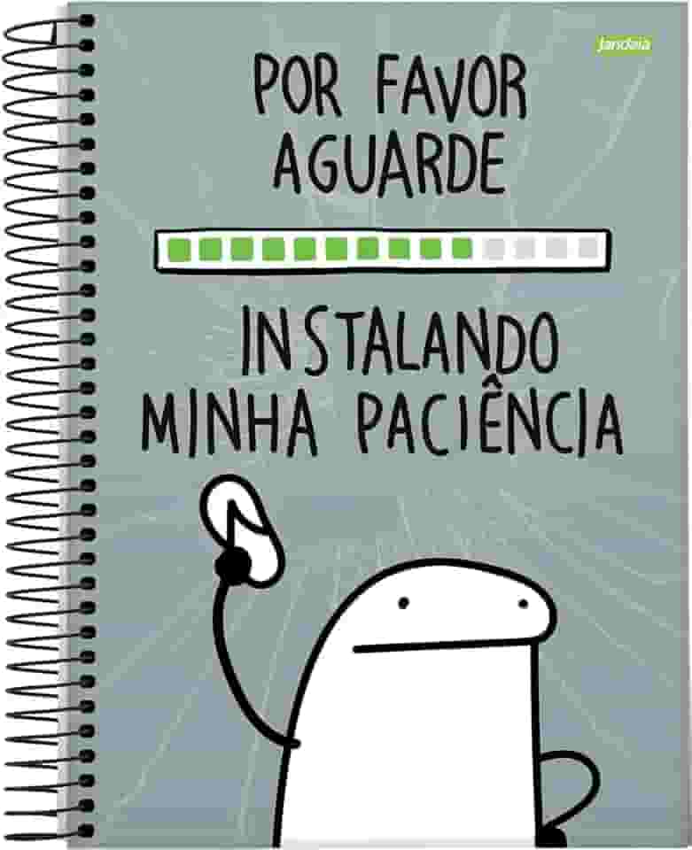 Caderno Espiral Univ CD 10 Matérias 160 Fls Flork Paciência FSC - Jandaia