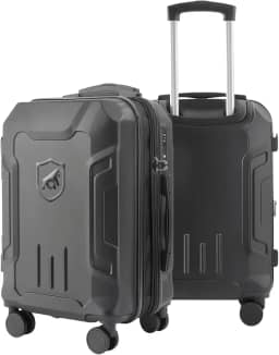 Mala de Bordo Survivor 10kg para Viagem Expansível com Compartimento interno a Vácuo (de Mão - Padrão ANAC, Preta)