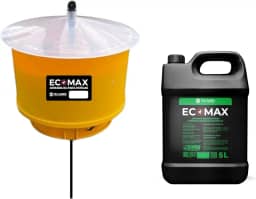 Kit 2 Armadilhas para Moscas + 1 Atrativo Natural Ecomax 5L – Controle Biológico e Eficaz
