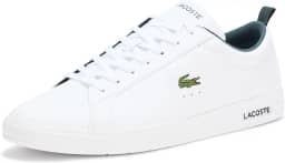 Tênis masculino Court Base, Branco e verde escuro, 45