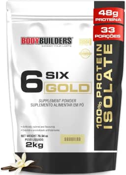 Whey Protein Isolado Six Gold Baunilha 2kg - Bodybuilders
