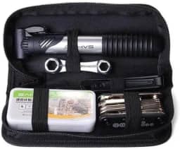 Kit Ferramentas Bike Chaves Remendo Reparo Pneu Bolsa Quadro