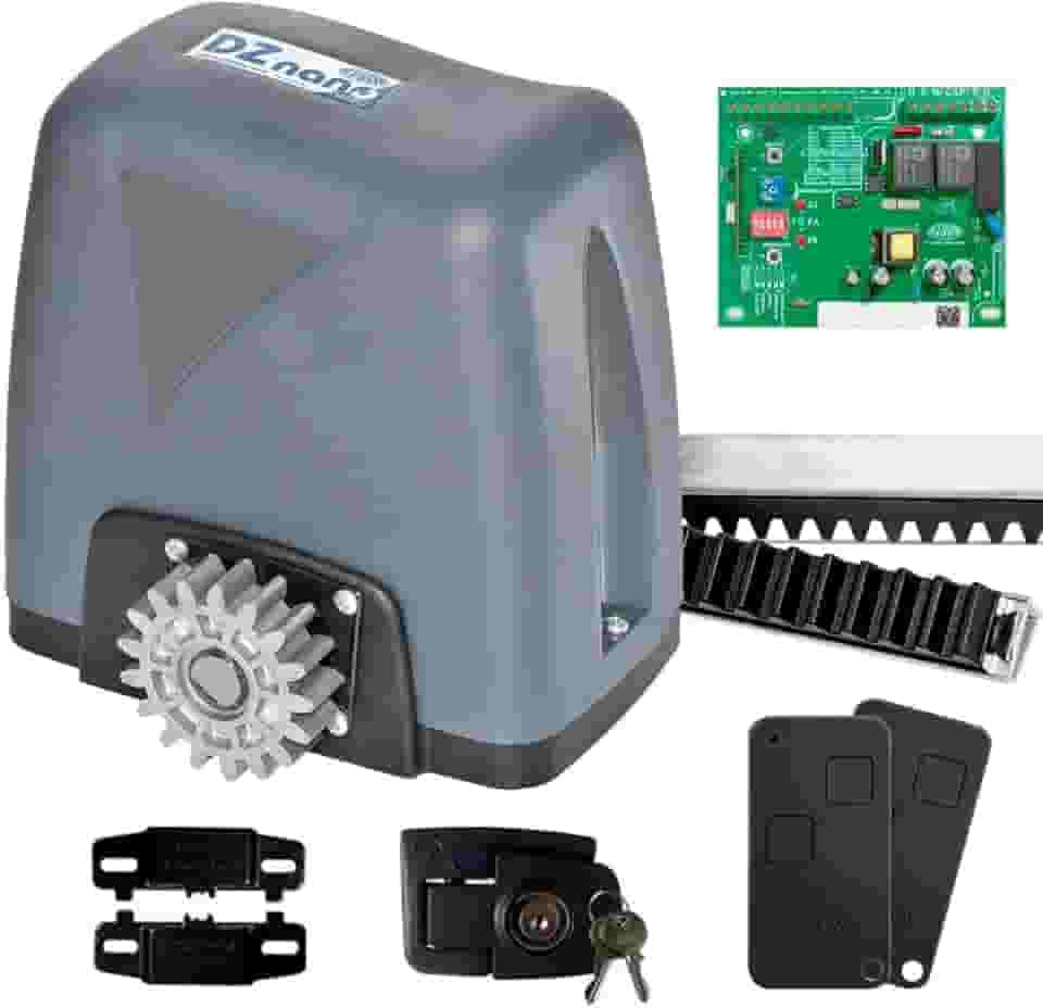 Motor Para Portão Eletrônico Dz Nano 36 Turbo 1/4 HP Rossi 4 Metros de Cremalheira (127)
