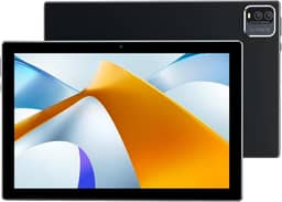 Tablet Android de 10 polegadas, processador quad-core de 64 GB de armazenamento e expansão de 1024 GB, 8 GB de RAM, câmera dupla de 2 MP + 8 MP, tela IPS HD de 1280 x 800 de 10,1 polegadas, suporta
