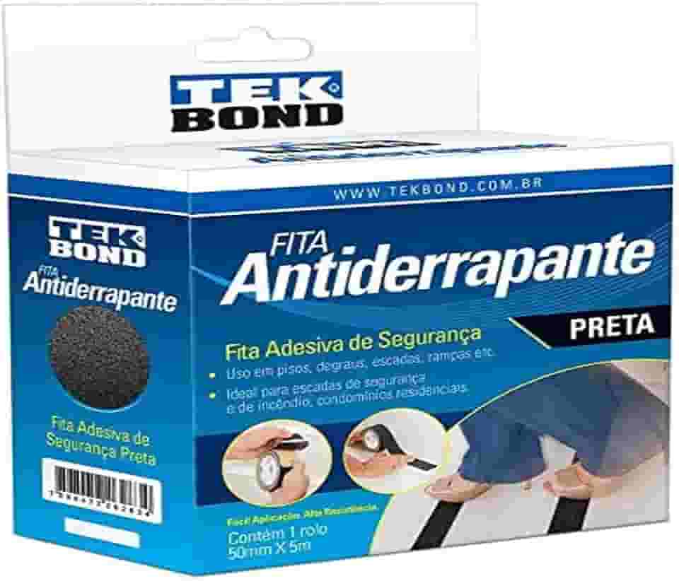 Fita Antiderrapante Tekbond Preta 50MMX5M