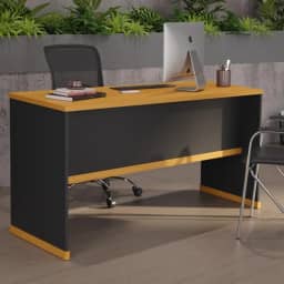 VIA NOSSA - Mesa de Escritório Berlin - Vianossa Cor:preto/naturale