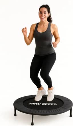 Trampolim Jump New Speed – Cama Elástica para Exercício Físico e Queima Calorias – Preto