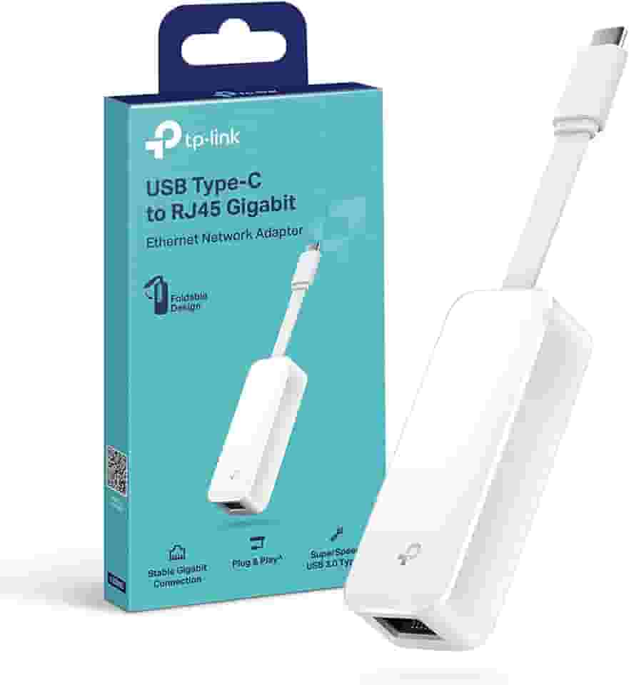 Adaptador de Rede TP-Link UE300C USB 3.0 tipo C para Ethernet Gigabit, Branco