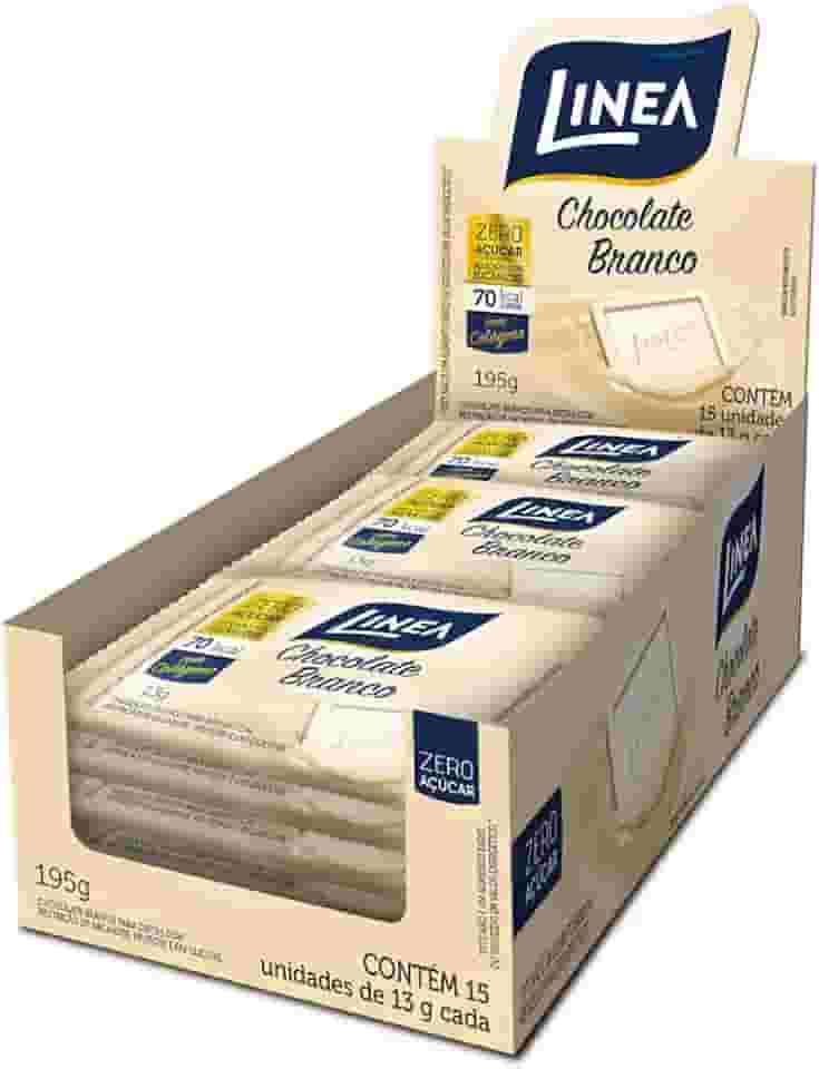 Mini Chocolate Branco Linea 13G, 15 Unidades