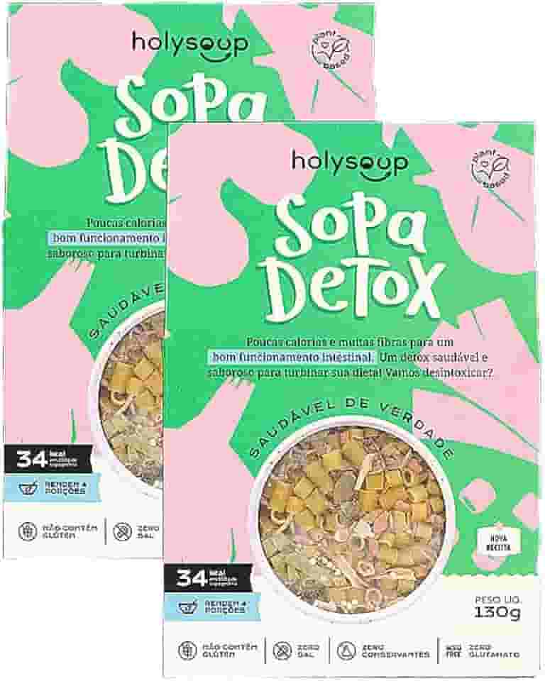 Kit 2X: Sopa Detox Sem Glúten Holysoup 130g