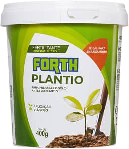 Forth Plantio, Fertilizante Mineral Misto, Enraizador, Mudas, Condicionador de Solos, NPK + Micronutrientes, Granulado, Nutrição Completa, Balde, 400g