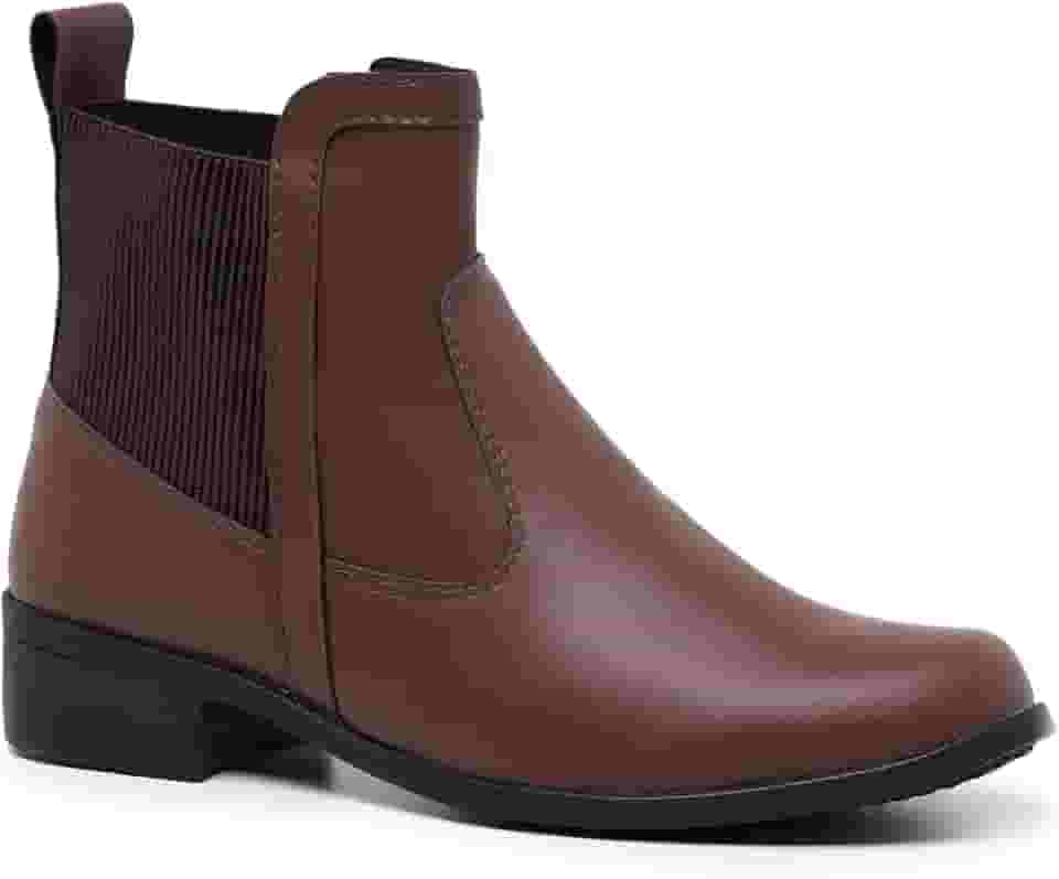 Botina Feminina Coturno Country em Couro