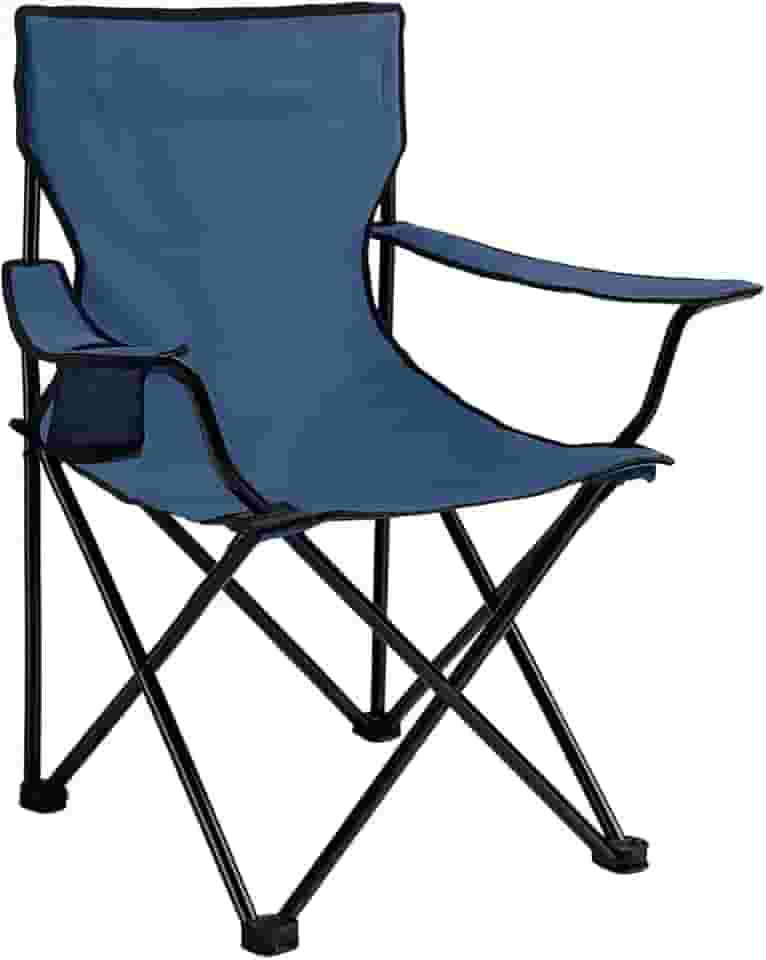 Cadeira Dobrável Apoio Braço Praia Camping Porta Copos Pesca Com Bolsa Até 120kg