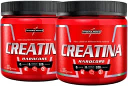 Combo 2x Creatina Hardcore Micronizada 300g - Integralmedica Sabor:Sem Sabor