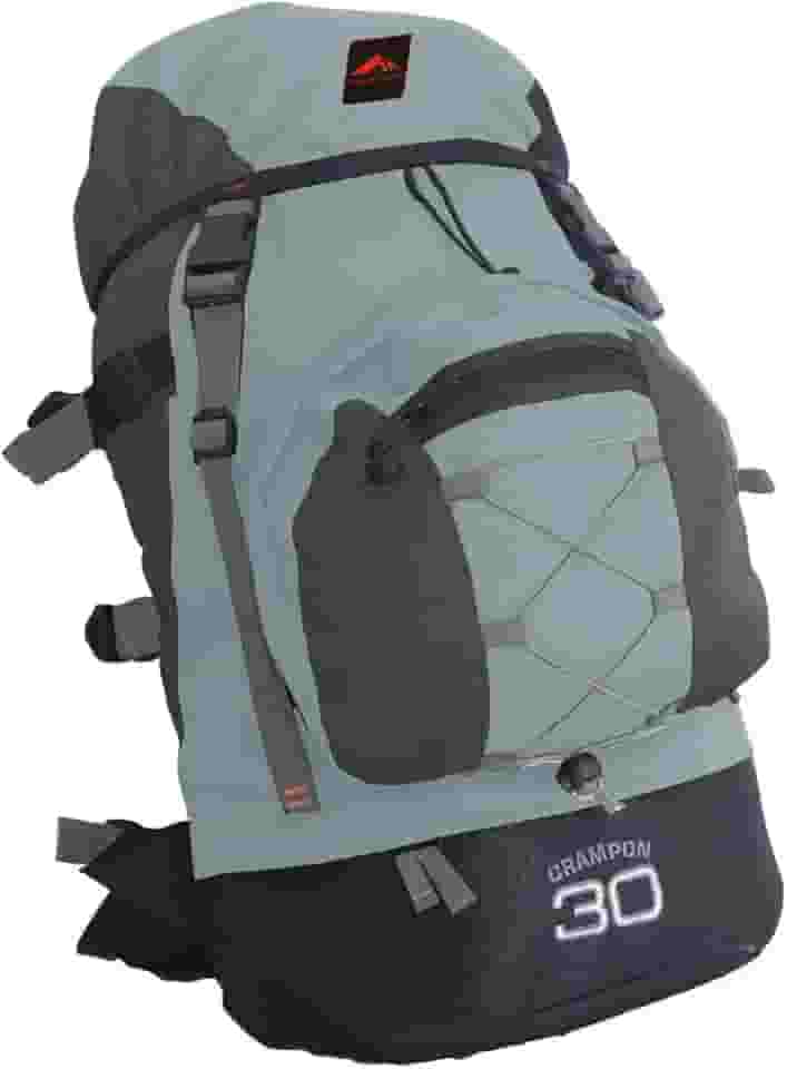 0030 - MOCHILA CRAMPON 30 - PRETO COM CINZA