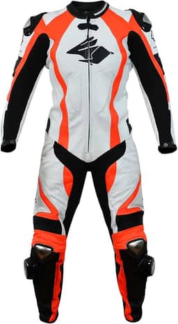 Macacão Couro Motociclista 1p - ENERGY - Racing Rabbit