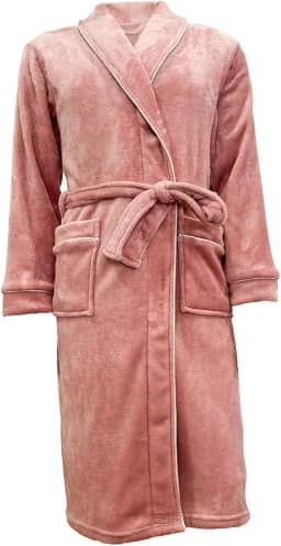 Camesa Roupão Neo Velour Flannel Aveludado 220g/m2 Tamanho GG - Rose