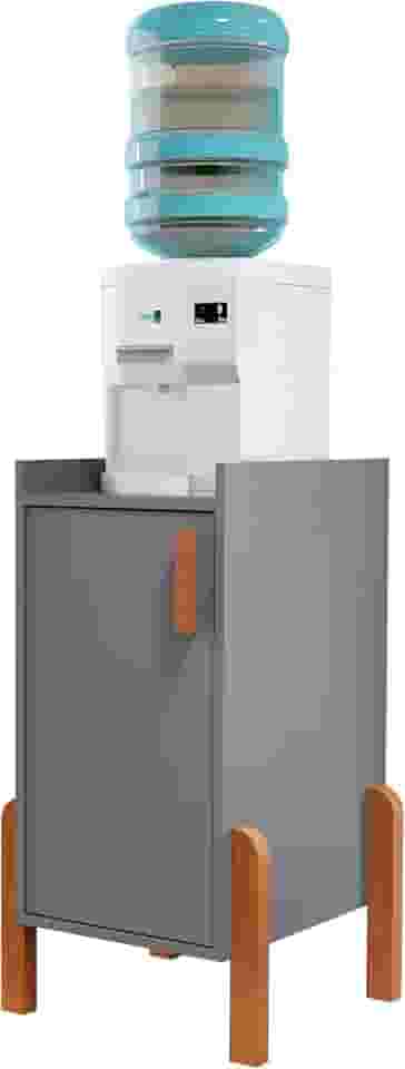 Armário Balcão Suporte para Bebedouro e Galão de Água Garrafão (Cinza)