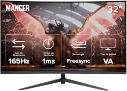Monitor Gamer Mancer Valak UZ32S | 32 Pol | VA | Curvo | FHD | 1ms | 165Hz | FreeSync | HDMI/DP, MCR-VKUZS32-PL01